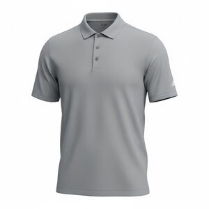Adidas Climalite Men's Polo Golf Shirt Sz Large Gray Textured